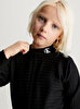 Kız Çocuk Structured Rib Uzun Kollu T-Shirt