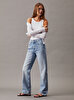 Kadın Yüksek Bel Straight Jean Pantolon