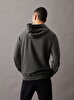 Erkek Washed Monologo Hoodie Sweatshirt