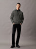 Erkek Washed Monologo Hoodie Sweatshirt