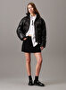 Kadın Faux Leather Mont