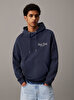 Erkek New York Script Hoodie Sweatshirt