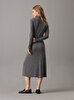 Kadın Wool Blend Jersey Elbise