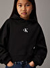 Kız Çocuk CK Logo Boxy Fit Hoodie
