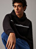 Erkek Split Line Logo Hoodie