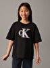 Kız Çocuk Monogram Flock Boxy T-shirt