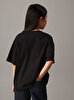 Kız Çocuk Monogram Flock Boxy T-shirt