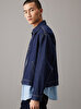 Erkek Relaxed Zip Denim Ceket