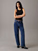 Kadın Woven Label Rib Tank Top