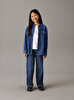 Kız Çocuk Wide Leg Jean Pantolon