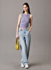 Kadın Washed Woven Label Tank Top