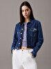 Kadın Cropped 90's Denim Ceket