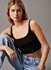 Kadın Woven Label Tank Top