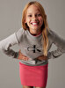 Çocuk Unisex CK Monogram Terry Sweatshirt