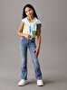 Kız Çocuk Essential Flare Blue Jean Pantolon
