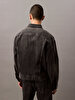 Erkek 90s Black Fog Trucker Ceket