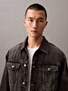 Erkek 90s Black Fog Trucker Ceket