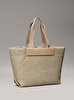 Kadın CK Raffia Large Tote Çanta