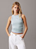 Kadın Monologo Rib Tank Top