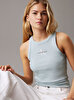 Kadın Monologo Rib Tank Top