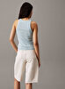 Kadın Woven Label Rib Tank Top