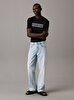 Erkek Textured Embroidery T-shirt