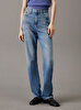 Kadın High Rise Straight Jean Pantolon