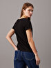 Kadın CK Embroidery Stretch T-shirt