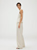 Kadın Structured Linen Pantolon