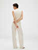 Kadın Structured Linen Pantolon
