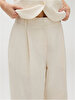 Kadın Structured Linen Pantolon