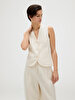 Kadın Structured Linen Pantolon