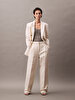 Kadın Structured Linen Pantolon