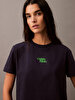 Kadın Flocked Logo T-shirt