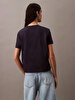 Kadın Flocked Logo T-shirt