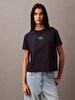 Kadın Flocked Logo T-shirt