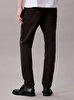 Erkek Slim Taper Black Oil Jean Pantolon