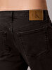 Erkek Slim Taper Black Oil Jean Pantolon