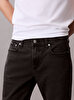 Erkek Slim Taper Black Oil Jean Pantolon