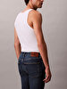 Erkek Skinny Oil Slick Jean Pantolon