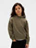 Erkek Çocuk Neck Embro Logo Sweatshirt