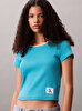 Kadın Woven Label T-shirt