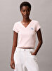 Kadın Woven Label T-shirt