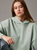 Kadın Woven Label Peached Sweatshirt