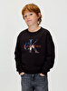 Erkek Çocuk Filled-in Photo Fleece Sweatshirt