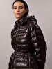 Kadın Belted Lightweight Puffer Mont