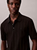 Erkek Variagated Rib Polo T-shirt