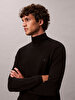 Erkek Merino Mock Neck Kazak