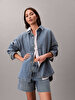 Kadın Denim Boyfriend Gömlek
