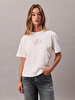 Kadın Boxy Coctail Logo T-shirt